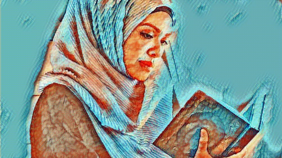 Image result for muslim  woman coran art