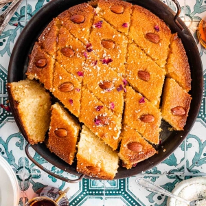 Semolina & Flour Cake (Basbouseh)