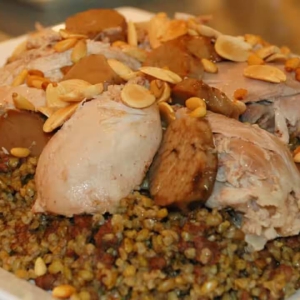 Freekeh with chicken