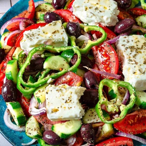 Greek Salad (Traditional Horiatiki)