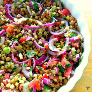 Turkish Green Lentil Salad