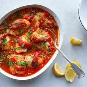 Savor the Sea: Fish in Tomato Sauce Libyan Inspired