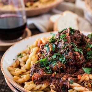 Savory Slow-Cooked Beef Ragu with Gemelli Pasta