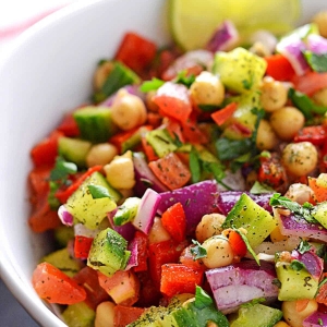 Sun-Kissed Flavors: Mediterranean Chickpea Salad