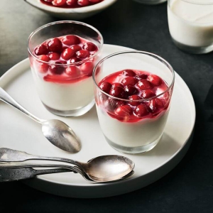 Milk Pudding Magic: Mhalabiyeh Infused with Fragrant Cranberries