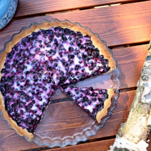 Traditional Finnish Blueberry Pie
