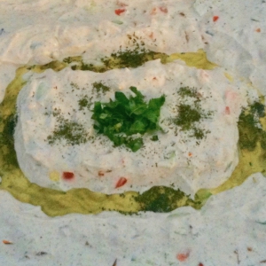 Labneh with vegetables