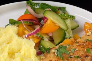 Creamy Garlic Indulgence: The Ultimate Crispy Chicken