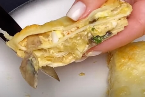 Savory Tortilla Bliss: Eggs, Cheese & Mushrooms Unite!