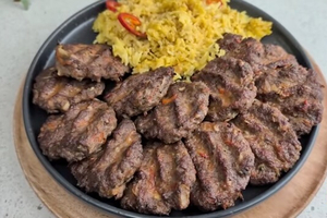 Spice Route to Flavor: Turkish Meat Patties with Zesty Rice