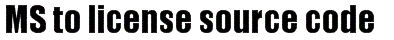 MS to license source code
