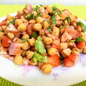 Chana (garbanzo bean) salad