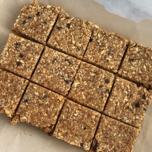 Almond Butter Flax Seed Granola Bars