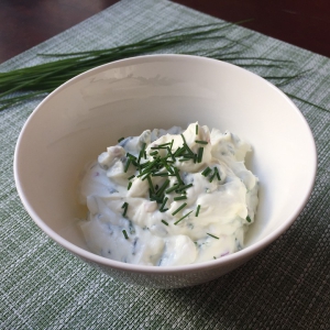 Greek yogurt dip (Tzatziki) 
